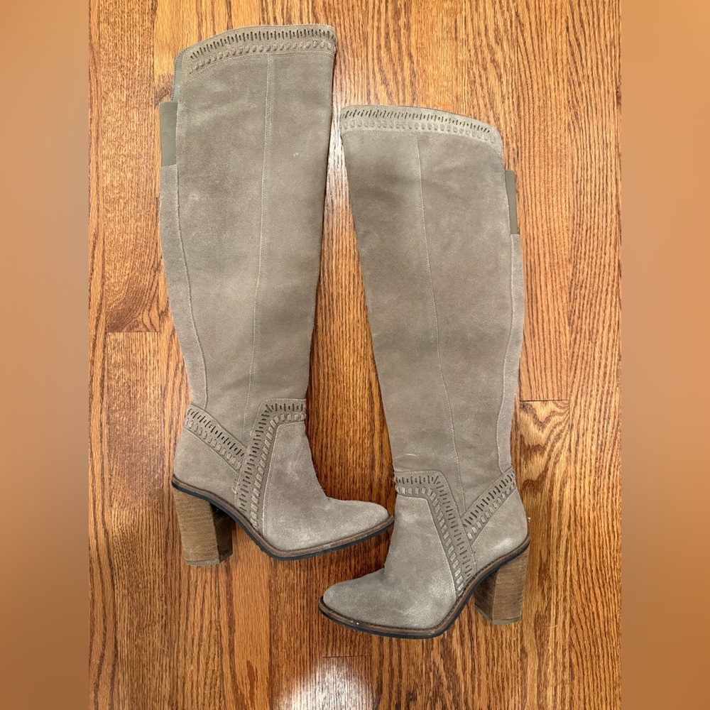 Vince Camuto Madolee Over the Knee Suede Boot Size 6